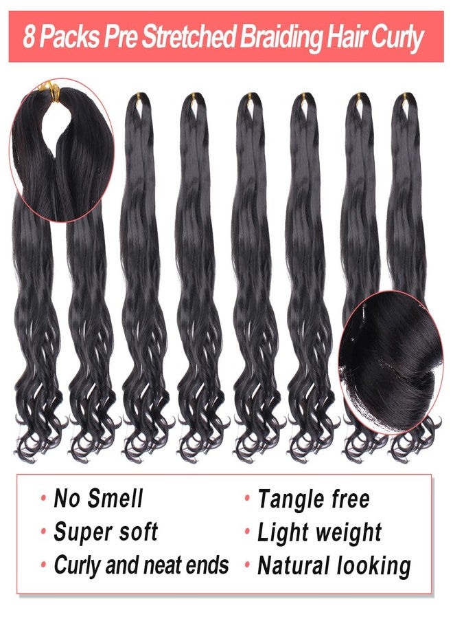 Xtrend French Curly Braiding Hair - 8 Packs, 18 Inch, Synthetic, Yaki Texture, Bouncy, Loose Wavy, T30# - Image 4
